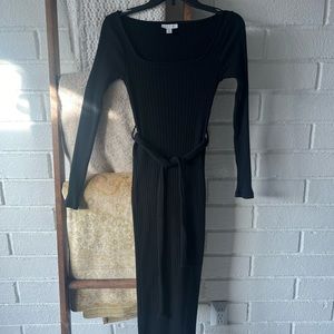 Topshop black maxi dress